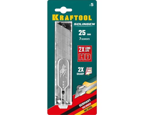 KRAFTOOL 25 мм, 5 шт, сегментированные лезвия (09607-25-S5)