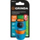 GRINDA TU-A, 1/2″ - 3/4″, быстросъемный, с автостопом, пластиковый с TPR, для шланга, универсальный соединитель, PROLine (8-426227)