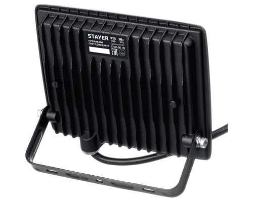 STAYER LED-MAX, 50 Вт, 6500K, IP 65, светодиодный прожектор (57131-50) STAYER LED-MAX, 50 Вт, 6500K, IP 65, светодиодный прожектор (57131-50)