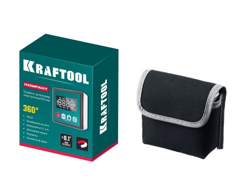 KRAFTOOL KOMPAKT, 4 х 90 С, точность 0.1, уровень-уклономер электронный (34687)