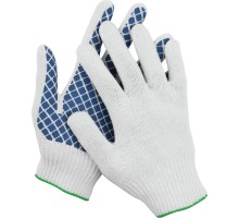 DEXX с ПВХ покрытием (облив ладони), х/б, 7 класс, перчатки рабочие (114001)