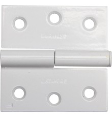 STAYER 75 x 75 x 2.4 мм, разъемная, левая, цвет белый, карточная петля (37613-75-2L)