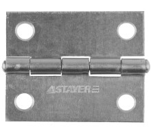 STAYER 50 x 38 х 1.25 мм, цвет белый цинк, карточная петля (37611-50-1)
