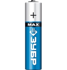 ЗУБР TURBO-MAX, ААА х 4, 1.5 В, алкалиновая батарейка (59203-4C)