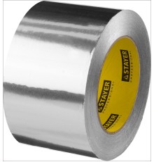 STAYER ProTape, 75 мм, 50 м, до 120 °С, самоклеящаяся алюминиевая лента, Professional (12268-75-50)