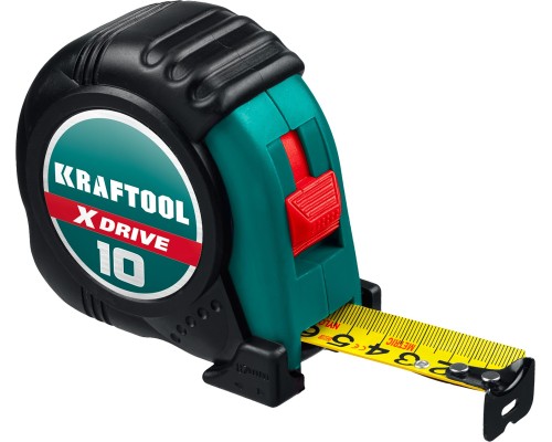 KRAFTOOL X-Drive, 10 м х 25 мм, рулетка (34122-10)