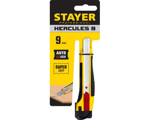 STAYER HERCULES-9, 9 мм, нож с автостопом, Professional (0903)