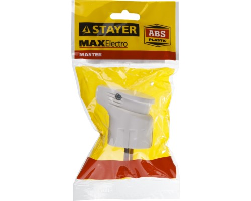 STAYER MAXElectro, белая, 16 А/220 В, 1300 Вт, угловая вилка (55161-W) STAYER MAXElectro, белая, 16 А/220 В, 1300 Вт, угловая вилка (55161-W)