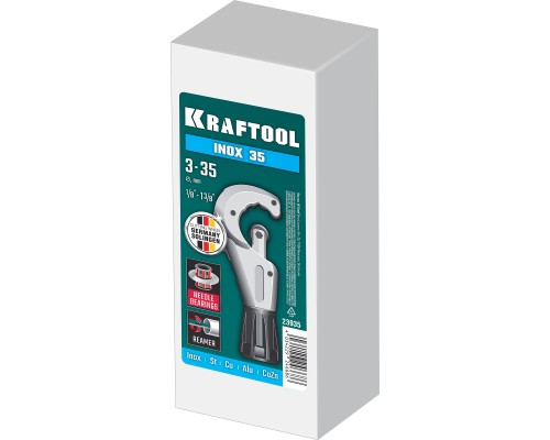 KRAFTOOL INOX-35, 3 - 35 мм, на подшипниках, труборез для Нержавеющей стали (23935)