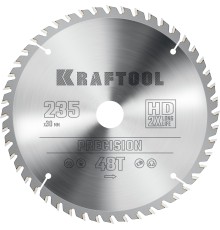 KRAFTOOL Precision, 235 х 30 мм, 48Т, пильный диск по дереву (36952-235-30)