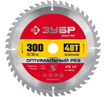 ЗУБР Оптимальный рез, 300 x 32/30 мм, 48Т, пильный диск по дереву (36912-300-32-48)