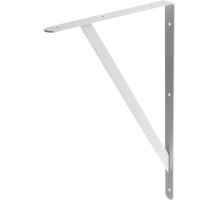 STAYER 500 х 330 х 30 х 4 мм, белый, усиленный уголок-кронштейн (37424-1)