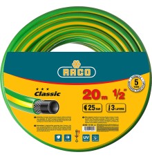 RACO CLASSIC, 1/2″, 20 м, 25 атм, трёхслойный, армированный, поливочный шланг (40306-1/2-20)