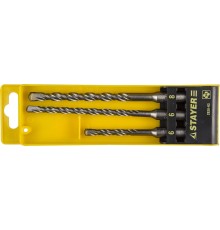 STAYER 3 шт: 5x110. 6/8x160 мм, набор SDS-plus буров, Professional (2930-H3)