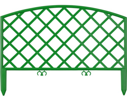 GRINDA Плетень, 24 х 320 см, зеленый, 7 секций, декоративный забор (422207-G)