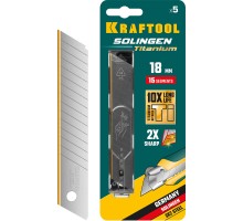 KRAFTOOL 18 мм, 5 шт, сегментированные лезвия (09606-TIN-18-S5)