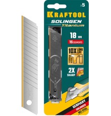 KRAFTOOL 18 мм, 5 шт, сегментированные лезвия (09606-TIN-18-S5)