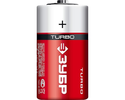 ЗУБР TURBO, С х 2, 1.5 В,, алкалиновая батарейка (59215-2C) ЗУБР TURBO, С х 2, 1.5 В,, алкалиновая батарейка (59215-2C)