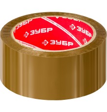ЗУБР 48 мм, 60 м, 50 мкм, коричневая, упаковочная клейкая лента (12033-50)