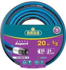 RACO EXPERT, 1/2″, 20 м, 35 атм, четырёхслойный, армированный, поливочный шланг (40302-1/2-20)