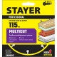 STAYER Multicut, 115 х 22.2 мм, для УШМ, диск отрезной по дереву (36860-115)