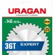 URAGAN Expert, 140 х 20/16 мм, 36Т, пильный диск по дереву (36802-140-20-36)