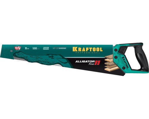 KRAFTOOL Alligator Fine 11, 500 мм, ножовка для точного реза (15203-50)