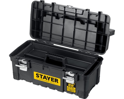 STAYER PROWide-22, 557 x 283 x 245 мм, (22″), пластиковый ящик для инструментов, Professional (38003-22)