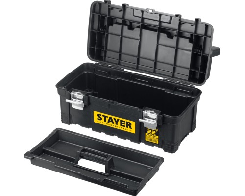 STAYER PROWide-22, 557 x 283 x 245 мм, (22″), пластиковый ящик для инструментов, Professional (38003-22)