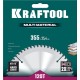 KRAFTOOL Multi Material, 355 х 25.4 мм, 120Т, пильный диск по алюминию (36953-355-25.4)