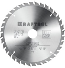 KRAFTOOL Optima, 235 х 30 мм, 36Т, пильный диск по дереву (36951-235-30)