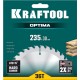 KRAFTOOL Optima, 235 х 30 мм, 36Т, пильный диск по дереву (36951-235-30)