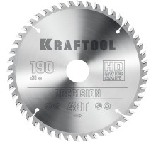 KRAFTOOL Precision, 190 х 30 мм, 48Т, пильный диск по дереву (36952-190-30)