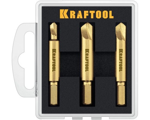 KRAFTOOL 3 шт, набор экстракторов поврежденного крепежа (26770-H3)