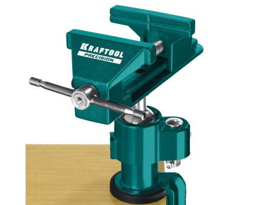 KRAFTOOL Precision, 75 мм, шарнирно-поворотные тиски (32711-75)