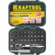 KRAFTOOL 33 шт, набор бит с мини-трещоткой (26157-H33)