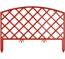 GRINDA Плетень, 24 х 320 см, терракот, 7 секций, декоративный забор (422207-T)