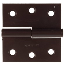 STAYER 75 x 75 x 2.4 мм, разъемная, левая, цвет коричневый, карточная петля (37613-75-3L)