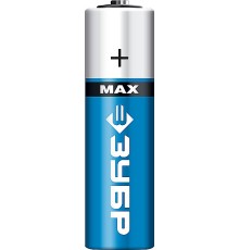 ЗУБР TURBO-MAX, АА х 4, 1.5 В, алкалиновая батарейка (59206-4C)