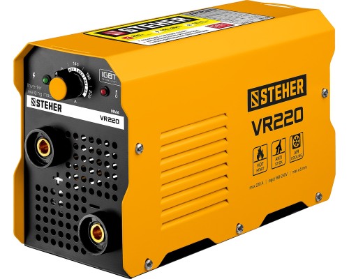 STEHER ММА, 220 А, сварочный аппарат инверторный, макс. электрод Ø 5.0 мм (VR-220)