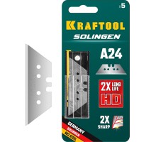 KRAFTOOL Solingen-А24, 5 шт, трапециевидные лезвия (09625-S5)