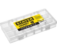 STAYER HANDY-9, 230 x 120 x 35 мм, (9″), пластиковый органайзер с 18 ячейками (38051-09)