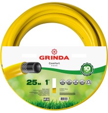 GRINDA Comfort, 1″, 25 м, 20 атм, трёхслойный, армированный, поливочный шланг (8-429003-1-25)