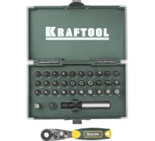 KRAFTOOL X-Drive, 33 шт, набор кованых торсионных бит (26065-H33)