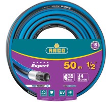 RACO EXPERT, 1/2″, 50 м, 35 атм, четырёхслойный, армированный, поливочный шланг (40302-1/2-50)