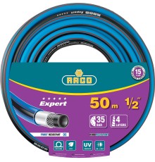 RACO EXPERT, 1/2″, 50 м, 35 атм, четырёхслойный, армированный, поливочный шланг (40302-1/2-50)