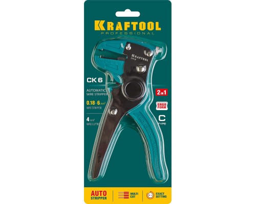 KRAFTOOL CK-6, 0.2 - 6 мм2, автоматический стриппер (22630)