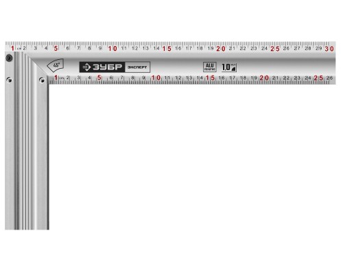 ЗУБР 300 мм, жесткий столярный угольник, Профессионал (34392-30)