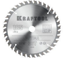 KRAFTOOL Optima, 185 х 20 мм, 36Т, пильный диск по дереву (36951-185-20)