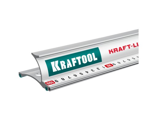 KRAFTOOL KRAFT-LINE, 1.0 м, усиленная алюминиевая линейка со стальной направляющей (34275-100)